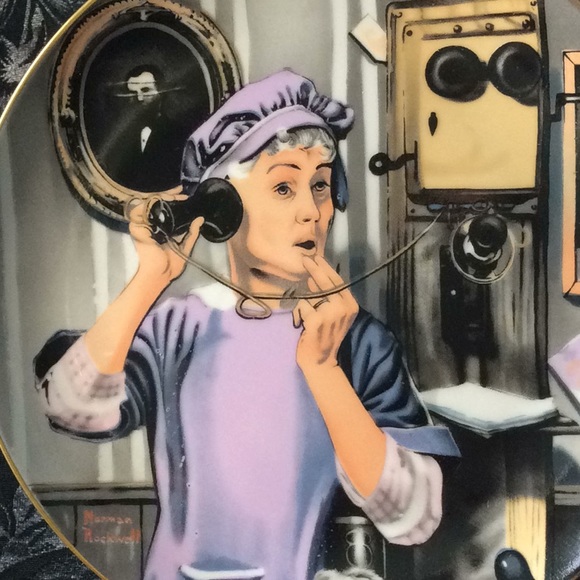 Norman Rockwell “Party Line”-Plate 6 from the Early Works - Picture 5 of 7